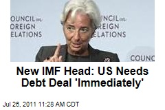 IMF Head Christine Lagarde Urges Debt Ceiling Deal