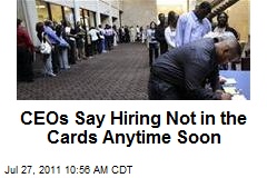 CEOs Say Hiring Not in the Cards Anytime Soon