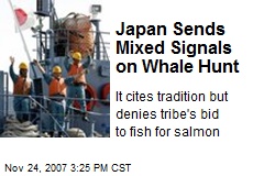 Japan Sends Mixed Signals on Whale Hunt