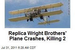 Replica Wright Brothers&#39; Plane Crashes, Killing 2