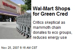 Wal-Mart Shops for Green Cred