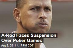 Alex Rodriguez Could Be Suspended for Poker Games