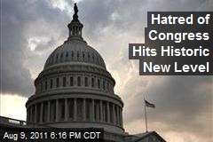 Hatred of Congress Hits Historic New Level
