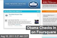Obama Checks In on Foursquare