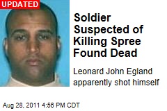 Soldier Leonard John Egland at Large After Suspected Hurricane Killing Spree