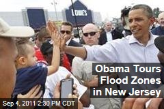 President Obama Tours New Jersey Flood Zones Damaged by Hurricane Irene