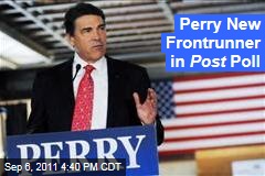 Washington Post-ABC Poll Shows Rick Perry Moving Ahead of Mitt Romney