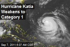 Hurricane Katia Weakens to Category 1