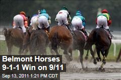 Belmont Horses 9-1-1 Are First Three Winners on 9/11 Anniversary