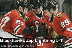 Blackhawks Zap Lightning 5-1