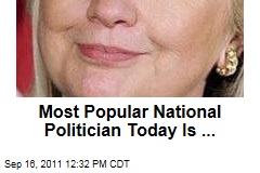 Hillary Clinton Is America's Most Popular National Politician