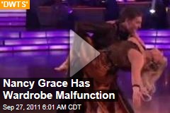 VIDEO: Nancy Grace Has 'Dancing With the Stars' Wardrobe Malfunction