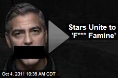 VIDEO: Bono, George Clooney, Other Celebrities Unite to Say 'F*** Famine'