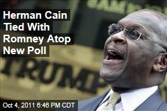 Herman Cain Tied With Mitt Romney Atop New CBS Poll