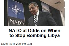 NATO at Odds on When to Stop Bombing Libya