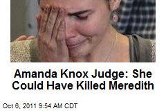 Amanda Knox Judge: She Could Have Killed Meredith