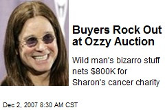 Buyers Rock Out at Ozzy Auction