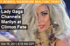 Gaga Channels Marilyn at Clinton Fete