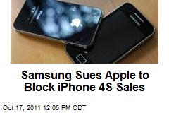 Samsung Sues Apple to Block iPhone 4S Sales