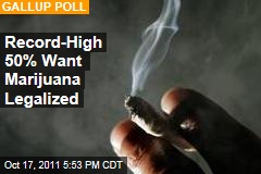 Record-High 50% of Americans Want Marijuana Legalized: Gallup Poll