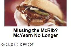 McDonald's Selling McRib Sandwich Nationwide Until November 14