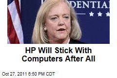 Hewlett-Packard Announces It Will Keep Making Computers