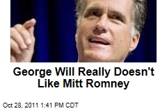 George Will Bashes Mitt Romney's Conservative Credentials