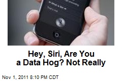Hey, Siri, Are You a Data Hog? Not Really