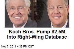 David and Charles Koch Invest Millions in Conservative Database