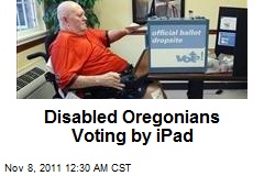 Disabled Oregonians Voting by iPad
