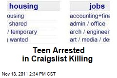 Ohio Teen Among Two Arrested in Connection With Craigslist Killing
