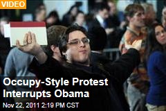 Video: Occupy-Style Protester Interrupt Speech by President Obama