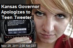Kansas Governor Apologizes to Teen Tweeter