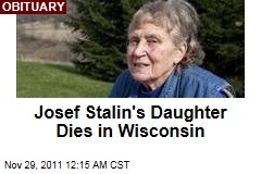 Josef Stalin's Daughter Lana Peters Dies in Wisconsin