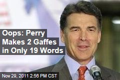 Rick Perry Gets the Legal Voting Age Wrong, Along With the Election Date