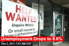 Unemployment Rate Drops to 8.6%; Economy Adds 120K Jobs