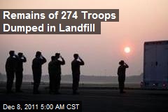 Remains of 274 Troops Dumped in Landfill