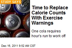 Time to Replace Calorie Counts With Exercise Warnings