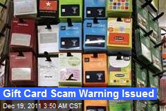 Gift Card Scam Warning Issued