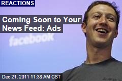 Ads Coming to Your Facebook News Feed
