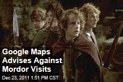 Google Maps Advises Against Walking from Shire to Mordor