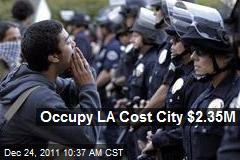 Occupy LA Cost City $2.35M