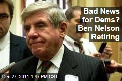 Democratic Nebraska Sen. Ben Nelson to Retire
