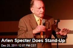 Arlen Specter Does Stand-Up Comedy at Helium Club in Philadelphia