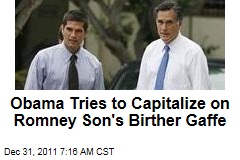 Matt Romney Apologizes for Joke About President Obama's Birth Certificate