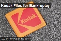 Kodak Files for Bankruptcy