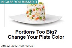 Portions Too Big? Change Your Plate Color