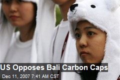 US Opposes Bali Carbon Caps