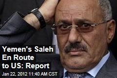 Ali Abdullah Saleh Leaves Yemen for Medical Treatment in US