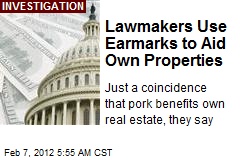 Lawmakers Use Earmarks to Aid Own Properties